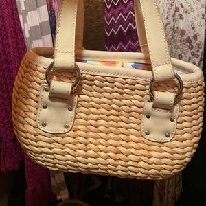 Liz Claiborne small Wicker bag